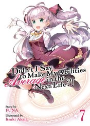 DIDNT I SAY MAKE ABILITIES AVERAGE NOVEL SC VOL 07 (MR)