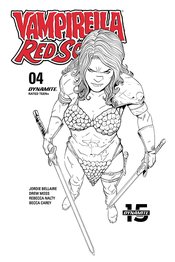 VAMPIRELLA RED SONJA #2 10 COPY MOSS B&W INCV