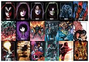 KISS DLX ULTRA PREMIUM TRADING CARDS UNCUT BASE CARD SHEET (