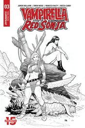 VAMPIRELLA RED SONJA #3 20 COPY CHO PURE LINE ART CVR