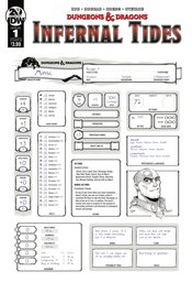 DUNGEONS & DRAGONS INFERNAL TIDES #1 CVR B CHARACTER SHEET (