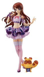 LUCREA AIKATSU SHIBUKI RAN PURPLE STAGE COSTUME PVC FIG