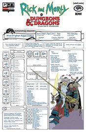 RICK & MORTY VS D&D II PAINSCAPE #4 CVR C CHAR SHEET