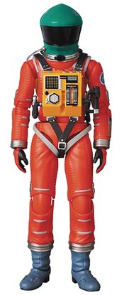 2001 A SPACE ODYSSEY SPACE SUIT MAFEX AF ORANGE W/GREEN HELM