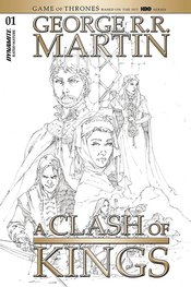 GEORGE RR MARTIN A CLASH OF KINGS #1 20 COPY RUBI B&W INCV (