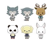 BEASTARS CHOKORIN MASCOT SERIES 6PC DS