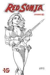 RED SONJA #13 30 COPY LINSNER B&W INCV