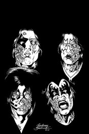 KISS ZOMBIES #3 15 COPY BUCHEMI B&W VIRGIN FOC INCV