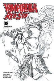 VAMPIRELLA RED SONJA #5 7 COPY DAVILA B&W FOC INCV