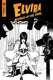 ELVIRA MISTRESS OF DARK #12 11 COPY CASTRO B&W FOC INCV (NET