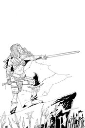 VAMPIRELLA RED SONJA #6 11 COPY MOSS B&W VIRGIN FOC INCV