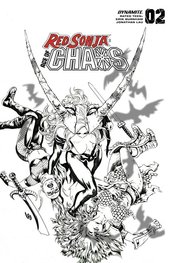 RED SONJA AGE OF CHAOS #2 35 COPY LAU B&W FOC INCV