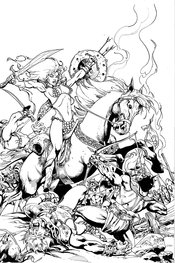 KILLING RED SONJA #1 15 COPY CASTRO B&W VIRGIN FOC INCV