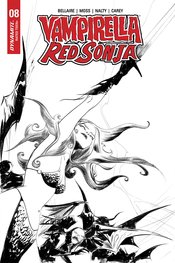 VAMPIRELLA RED SONJA #8 21 COPY LEE B&W FOC INCV