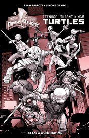 POWER RANGERS TEENAGE MUTANT NINJA TURTLES B&W HC