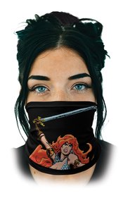 DYNAMITE RED SONJA NECK GAITER