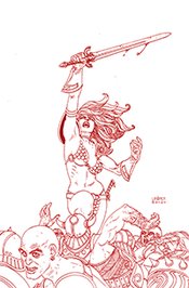 RED SONJA PRICE OF BLOOD #1 LINSNER CRIMSON RED LINE ART VIR