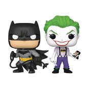 SDCC 2021 POP DC BATMAN WHITE KNIGHT BATMAN/JOKER PX FIG 2PK