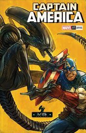 CAPTAIN AMERICA #27 SHAVRIN MARVEL VS ALIEN VAR