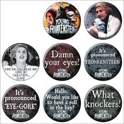 YOUNG FRANKENSTEIN 144PC BUTTON ASST DIS