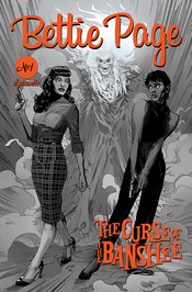 BETTIE PAGE & CURSE OF THE BANSHEE #1 25 COPY MOONEY B&W INC