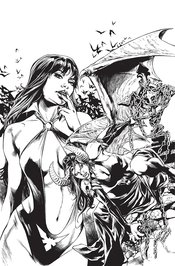 VAMPIRELLA VS PURGATORI #4 15 COPY PAGULAYAN B&W VIRGIN FOC