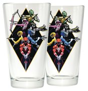 POWER RANGERS BLACK DIAMOND PX PINT GLASS