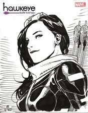 HAWKEYE KATE BISHOP #3 (OF 5) CHEUNG HEADSHOT SKETCH VAR