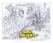 BLACK PANTHER #1 2ND PTG ALEX ROSS SKETCH VAR