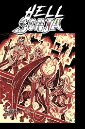 HELL SONJA #1 CVR P FOC TMNT HOMAGE HAESER ORIGINAL