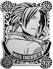 ACE ATTORNEY SILVER BADGE SERIES MILES EDGEWORTH PIN