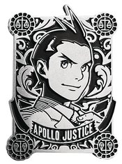 ACE ATTORNEY SILVER BADGE SERIES APOLLO JUSTICE PIN