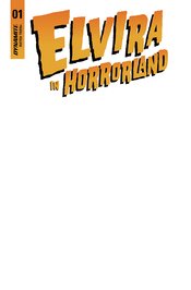 ELVIRA IN HORRORLAND #1 CVR E BLANK AUTHENTIX