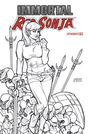 IMMORTAL RED SONJA #2 CVR G 15 COPY INCV LINSNER LINE ART