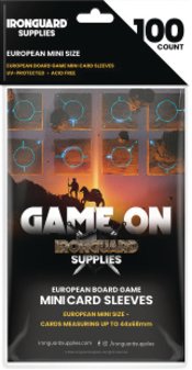 IRONGUARD BOARD GAME SLEEVES EU MINI 100 PACK  (O/A) (C