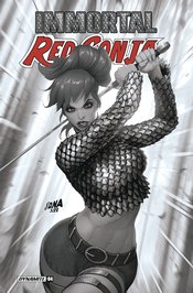 IMMORTAL RED SONJA #4 CVR N FOC NAKAYAMA B&W