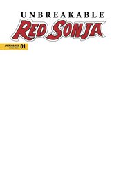 UNBREAKABLE RED SONJA #1 CVR F BLANK AUTHENTIX