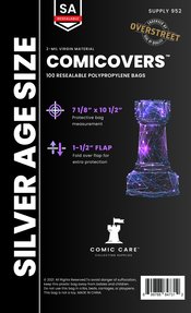 COMICARE SILVER PP RESEALABLE BAGS (PACK OF 100)  (O/A)