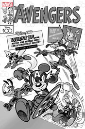 AMAZING SPIDER-MAN #17 DISNEY100 B&W 100 COPY INCV VAR