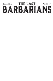 LAST BARBARIANS #1 CVR F BLANK SKETCH CVR