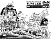 TMNT USAGI YOJIMBO WHEREWHEN #1 CVR E 25 COPY INCV SAKAI B&W