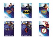 DC HEROES PX 36PC METAL LAPEL PINS ASST