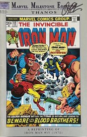 DF IRON MAN #55 MARVEL MILESTONE ED STARLIN SGN