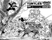 TMNT USAGI YOJIMBO WHEREWHEN #2 CVR D 25 COPY INCV B&W SAKAI