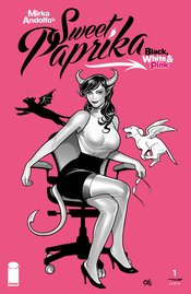 SWEET PAPRIKA BLACK WHITE & PINK (ONE SHOT) CVR B (MR)