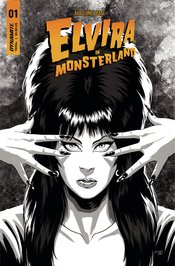 ELVIRA IN MONSTERLAND #1 CVR F 10 COPY BAAL B&W