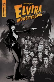 ELVIRA IN MONSTERLAND #1 CVR I 20 COPY ACOSTA B&W