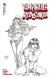 VAMPIRELLA VS RED SONJA #5 CVR P FOC 10 COPY LINSNER LINE AR