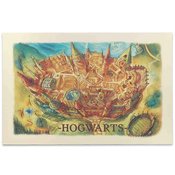 HARRY POTTER HOGWARTS MAP CANVAS WALL DECOR