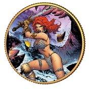RED SONJA GOLD COLL COIN #1 LEE